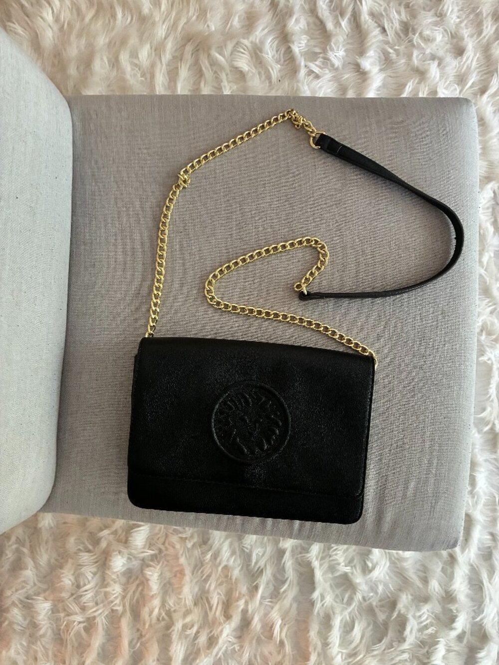 Anne Klein cross bag with chain scrap